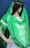 Scarf 8099 Solid Organza Dupatta Chunni Shawl Wrap Shieno Sarees