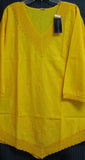 Blouse 8137 White Cotton Designer Large Size Kurti Tunic Shirt Indian Shieno Sarees