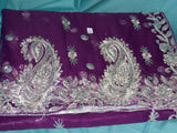 Saree 831 Net Purple Party Wear Sari Shieno Sarees
