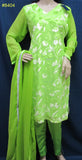 Pakistani 8405 Green Velvet Georgette Kameez Dupatta Palazzo Pants Large Size