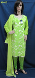 Pakistani 8405 Green Velvet Georgette Kameez Dupatta Palazzo Pants Large Size