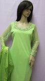 Pakistani 8406 Green Moonlight Kameez Dupatta Palazzo Pants Suit Medium Size