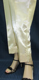 Pants 8415 Raw Silk Straight Trouser Pants Pearls Decorated