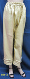 Pants 8418 Crush Silk Ankle Length Straight Trouser Pants