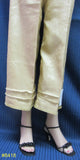 Pants 8418 Crush Silk Ankle Length Straight Trouser Pants