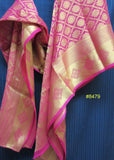 Scarff 8484 Banarsi Georgette Gold Zari Detail  Dupatta Chunni Shawl