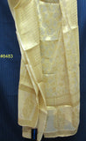 Scarff 8484 Banarsi Georgette Gold Zari Detail  Dupatta Chunni Shawl