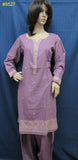 Pakistani 8527 Plum Winter Salwar Kameez Dupatta Suit Large Size