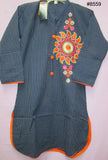 Blouse 8559 Cotton Embroidered Career Wear Petites Small Size Kurti