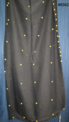 Scarf 8583 Solid Georgette Golden Metal Beaded Dupatta Chunni Shawl