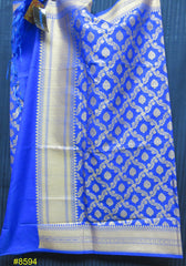 Scarf 8601 Banarsi Silk Gold Zari Detail Dupatta Chunni Shawl
