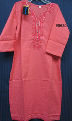 Blouse 8621 Cotton Embroidered Career Wear Small Medium Size Kurti