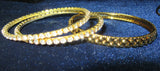 Bangles 8647 Golden Indian Set of Kadra and Bangles