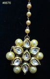 Tikka 8676 Gold Tone encrusted Crystal Stones and Pearls