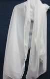 Suit 2373 White Crepe Salwar Kameez Dupatta Suit Medium Size Shieno