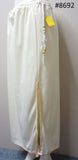 Skirt 6928692 Ivory Cotton Jersey Straight Long Trendy Skirt