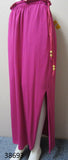 Skirt 6928693 Pink Cotton Jersey Straight Long Trendy Skirt