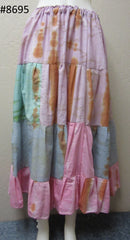 Skirt 6928695 Tie Dye Poly Cotton Tire Long Trendy Skirt