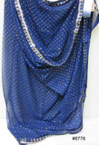 Scarf 8780 Georgette Solid Colors Golden Pin Dots Dupatta Chunni Shawl