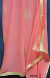 Scarf 8788 Georgette Solid Colors Golden Pin Circles Dupatta Chunni Shawl