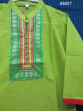 Blouse 8809 Khaddi Dual Tone Colors Cotton Embroidered Career Wear Small Size Kurti
