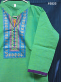 Blouse 8809 Khaddi Dual Tone Colors Cotton Embroidered Career Wear Small Size Kurti