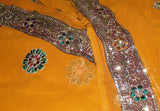 Dupatta Bridal 880 Mustard Chunni Indian Clothes Shieno Sarees