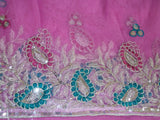 Saree 887 Net Pink Party Wear Sari Shieno Sarees