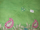 Saree 888 Net Pista Green Party Wear Sari Shieno Sarees
