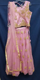 Lehenga 8893 Fuchsia Net Gold Zari Party Wear Lehenga Set Medium Size Choli