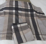 Home 8956 Black Beige Check Pillow Covers