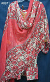 Suit 8971 Pink Printed Salwar Kameez Dupatta Medium 40 Size Suit