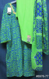 Suit 8977 Green Blue Printed Salwar Kameez Dupatta XX Large Plus Size Suit