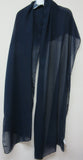 Suit 9058 Navy Blue Silk Salwar Kameez Dupatta Medium Size Pakistani Suit
