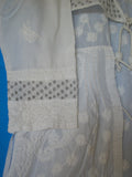 Blouse 906 White Cotton Embroidered Tunic Top Kurti Shieno
