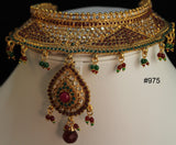 Bridal Set 976 Polki Indian Bridal Ethnic Jewelry Necklace Set