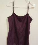 Camisole 1102 Front Lace L Size Black Burgundy Ann Taylor Camisole