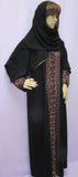 Abaya 1928 Dubai Black Abaya with Sheela Shieno Sarees