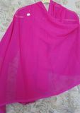 Scarf 206 Georgette Dupatta Chunni Wrap Solid Assorted Colors