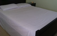 Bed Sheet 0500 White Bedding Pillow Cover Sheet Set Shieno