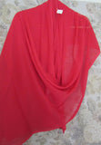 Scarf 206 Georgette Dupatta Chunni Wrap Solid Assorted Colors