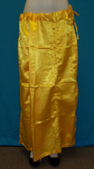 Petticoat 2629 Satin Golden Shieno Sarees San Francisco Bay Area