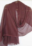 Scarf 206 Georgette Dupatta Chunni Wrap Solid Assorted Colors